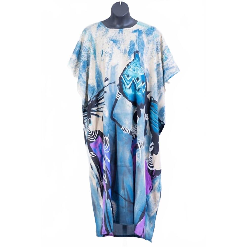 NEW NF women's mavis kaftan dress in blue